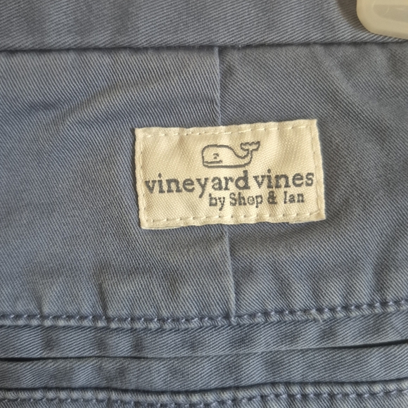 Vineyard Vines Blue Shorts with Pink Whale Pattern - Picture 3 of 4